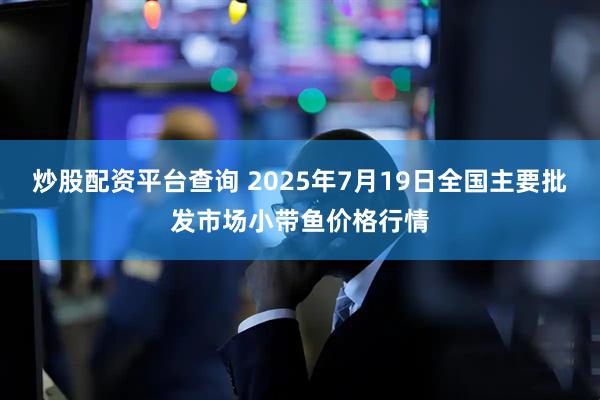 炒股配资平台查询 2025年7月19日全国主要批发市场小带鱼价格行情